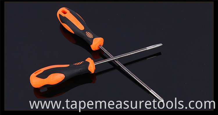 Orange handle Slotted screwdriver Phillips screwdriver with magnetic head good quality screwdrivers